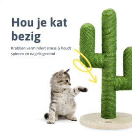 Moowi scratching post for cat 70 cm beige