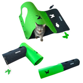 Kattenspeelkleed en Kattentunnel in 1 Groen