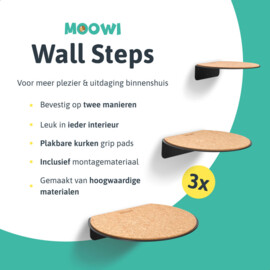 Moowi Wall Steps - Zwart - 3 stuks